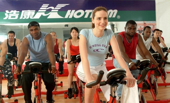 Bici de giro del aire del gimnasio del cuerpo de la bici del aire de acero del OEM que carga 150kg