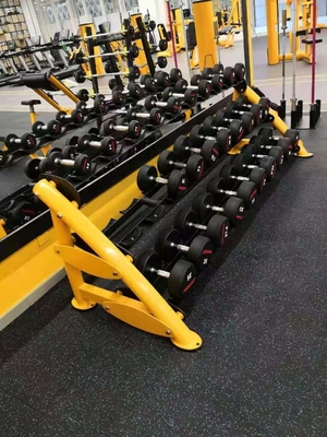15 pares de la aptitud de la pesa de gimnasia 3 de la grada del estante 2490*690*760M M de la pesa de gimnasia
