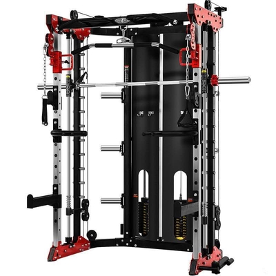 Aptitud agazapada Smith Machine Home Gym de la torsión del Barbell del Barbell
