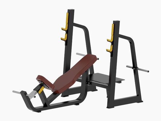 Cama dedicada comercial del levantamiento de pesas del gimnasio de la prensa de banco horizontal e inclinado y dispositivo de entrenamiento completo del barbell