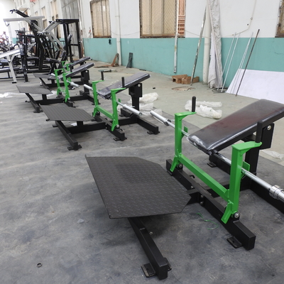 Capa de acero del polvo del gimnasio de la máquina del ejercicio del empuje de la cadera de HOTKAM