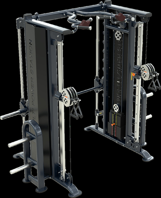 Cruce multifuncional Smith Machine Powder Coating del cable del equipo de la aptitud del gimnasio
