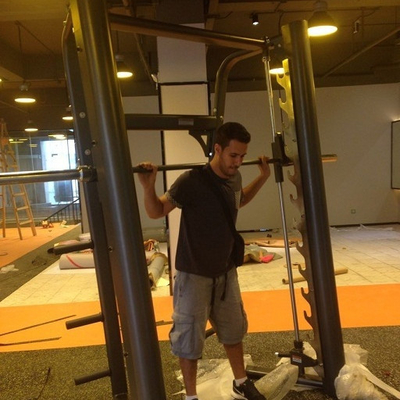 Máquina completa de la fila de Fitness Smith Machine Squat Rack Gym del instructor