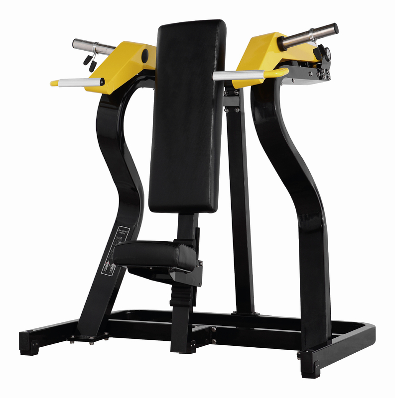 Máquina libre de acero inoxidable de la prensa del hombro del equipo del gimnasio del peso del tubo 3.0m m cuadrado Q235